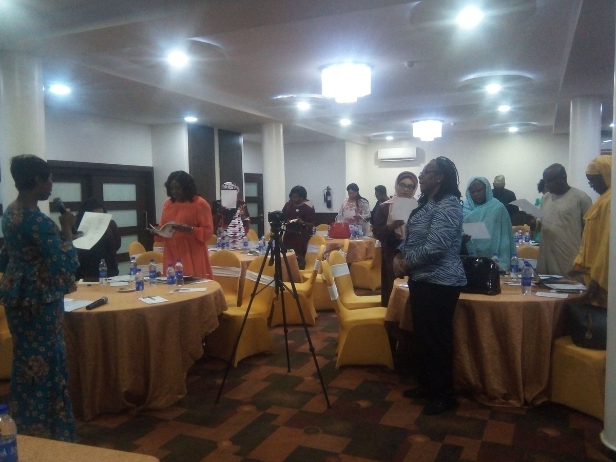 womenfundng's tweet photo. Happening Now: Consultative Meeting on developing #GenderRoadMap for political parties with support from the U.S. Embassy in Nigeria and the U.S. Department of State’s Africa Bureau through the Africa Regional Democracy Fund (ARDF) https://t.co/Q0VB9deZxv
