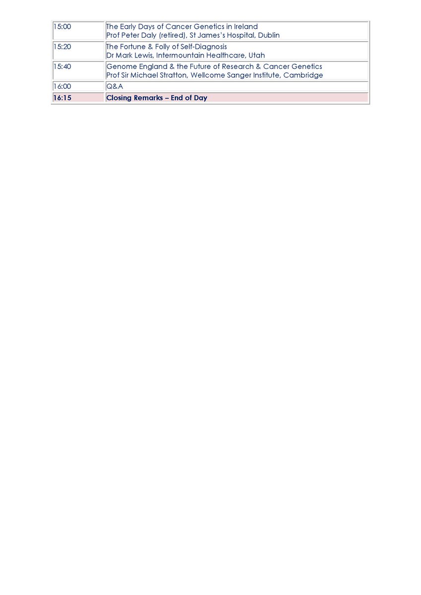 This year's agenda is once again packed with great topics and speakers!!!  #cancergathering2019 #oncologyeducationireland #oncologyireland