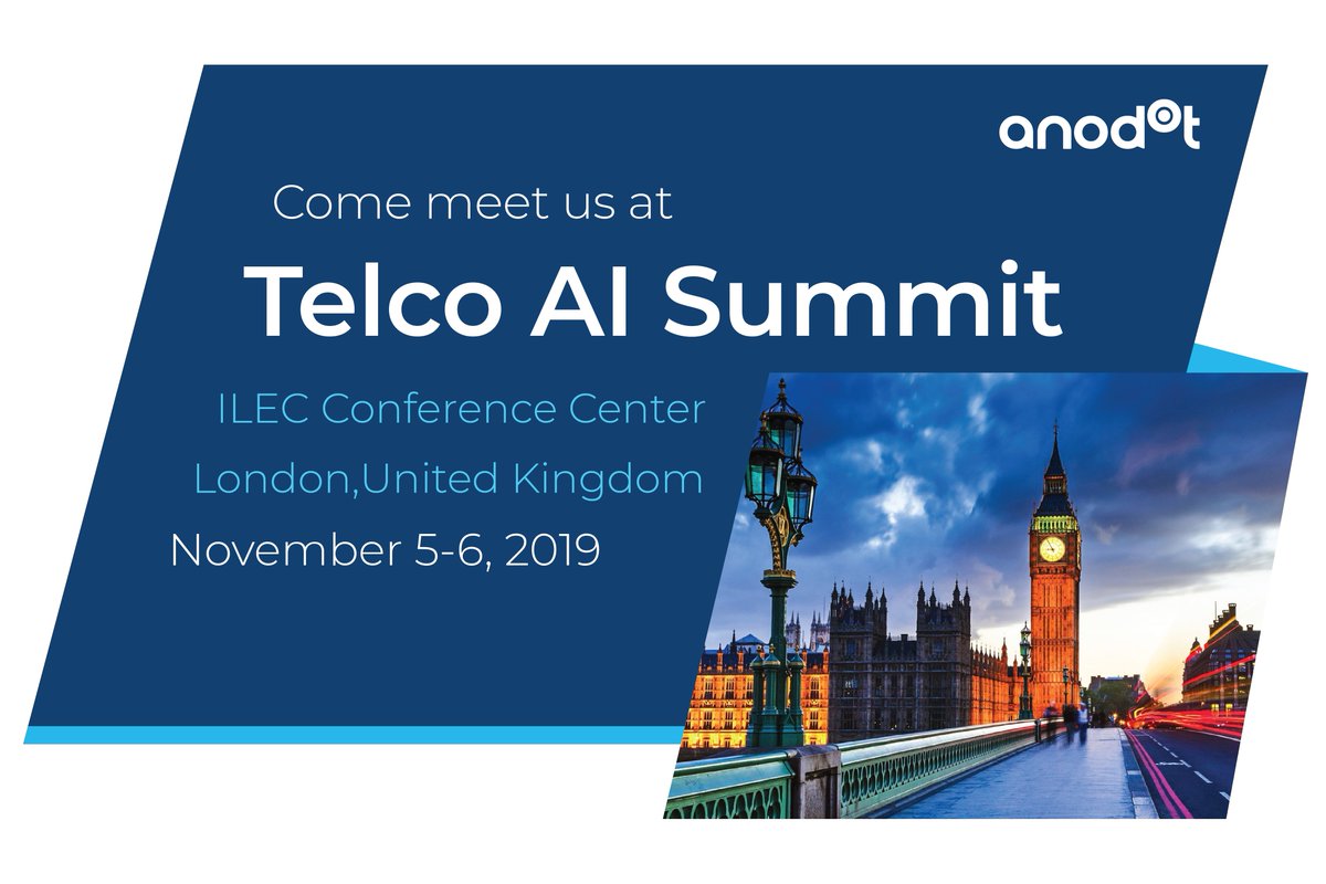 TeamAnodot's tweet photo. At @TelcoAISeries Tech Telco AI Summit event? Join us at 11:30 a.m., when we discuss AI analytics' growing impact on the telecom industry through a real-use case. Improving customer experience starts with machine learning. Visit booth #24.
#TelcoAnalytics #telcoaieurope https://t.co/V5iXRgXMW8