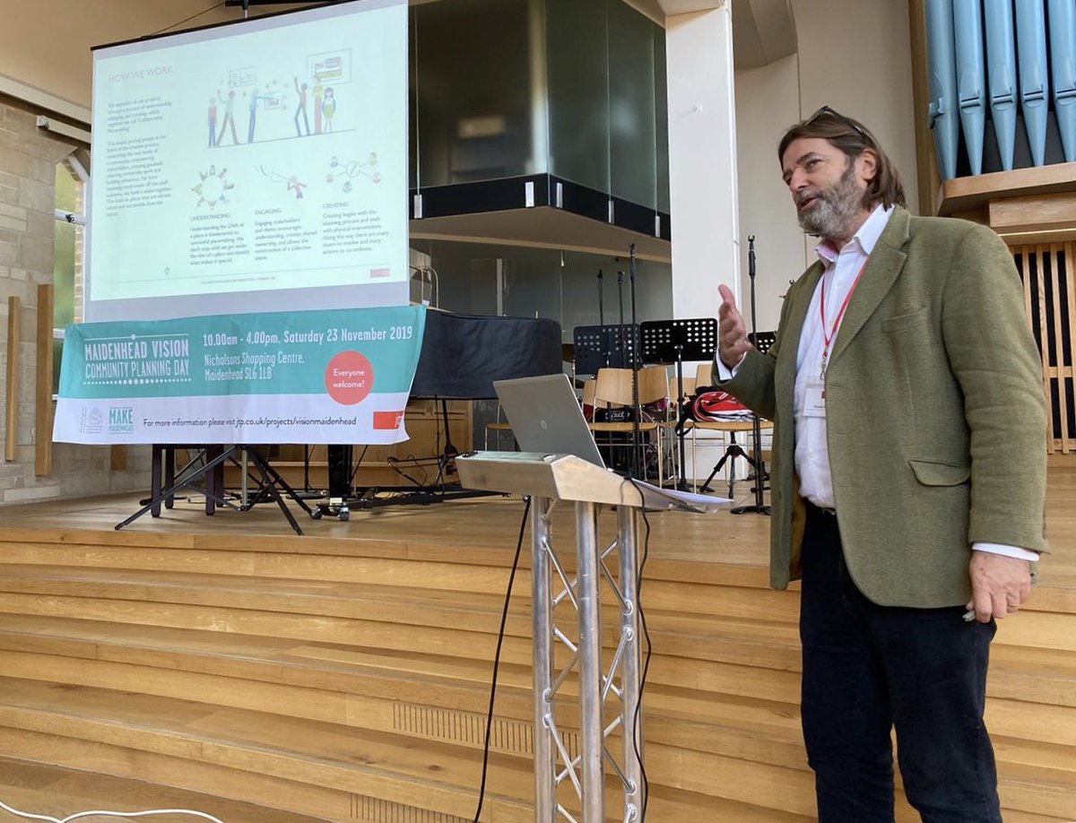 Yesterday saw the launch of Maidenhead Vision Community Planning Day Saturday 23 Nov 2019 - local community &amp; stakeholders are invited to debate &amp; co-create a Placemaking Vision &amp; Charter for the fast changing town centre <a href="/RBWM/">RBWM</a> @MakeMaidenhead jtp.co.uk/projects/commu…