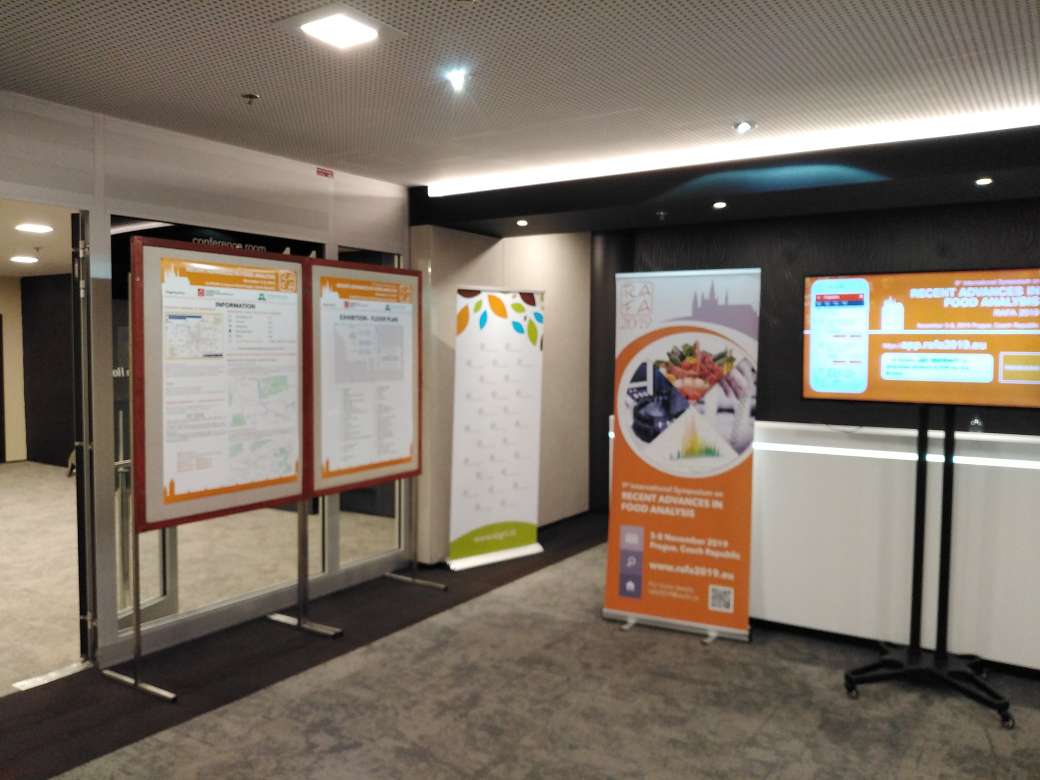 PhasmaFOOD's tweet photo. We are in Prague, attending RAFA 2019-The 9th International Symposium on Recent Advances in Food Analysis. Come and meet us at our booth! #RAFA2019 https://t.co/RwQzxiQTj2