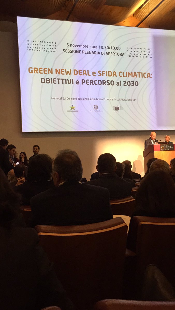 robertaculella's tweet photo. Green New Deal e sfida climatica #Ecomondo2019 https://t.co/YSbwXUdWrx