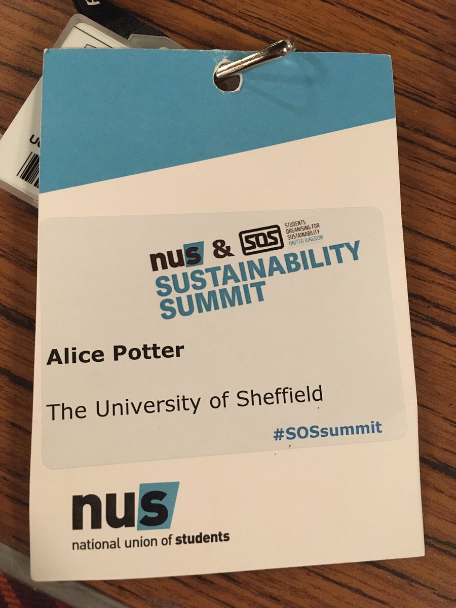 Sheffunisustain's tweet photo. A great event yesterday at the @sosukcharity Sustainability Summit, hosted at our very own SU! Lots of interesting workshops and networking opportunities! Now onto round 2 today for the Student Eats Conference #SOSsummit #studenteats https://t.co/Pl7YNSimbe