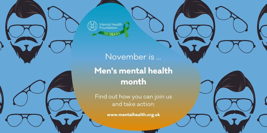 👨This November, we focus on men's mental health. 

💚To succeed in addressing the causes of poor mental health, we must equip men (and boys) to find the path to more consistent levels of good mental health.  

🤝Join us and get involved: #CharityTuesday