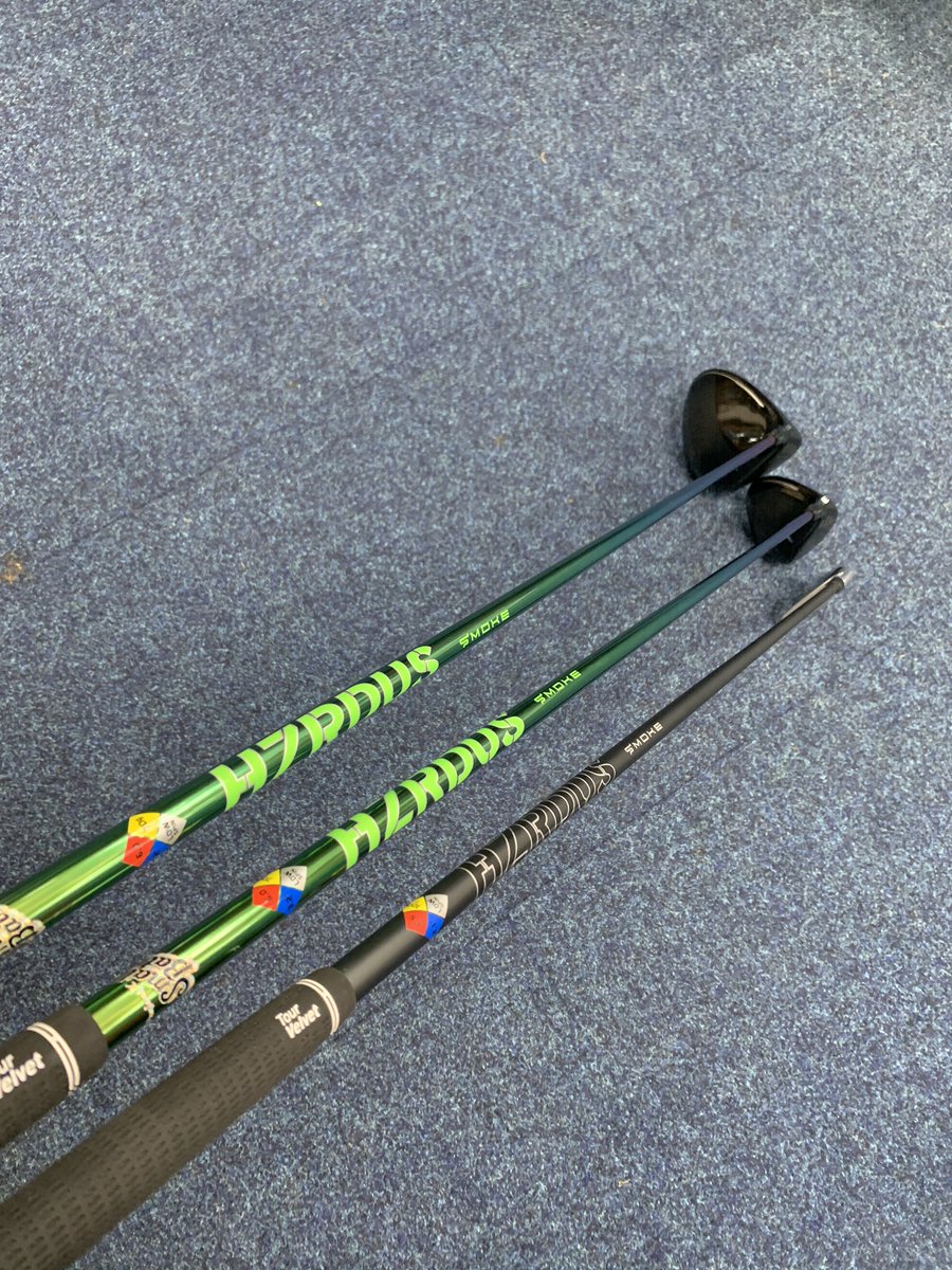 oneputtpistol's tweet photo. My new @ProjectXGolf Hzrdous Smoke Shafts locked and loaded.......just need the weather to improve!!! #fairwayfinders #Smokegreen #Smokeblack #Mizunogolf #ST190g #MP20 https://t.co/uTPll2KuMk