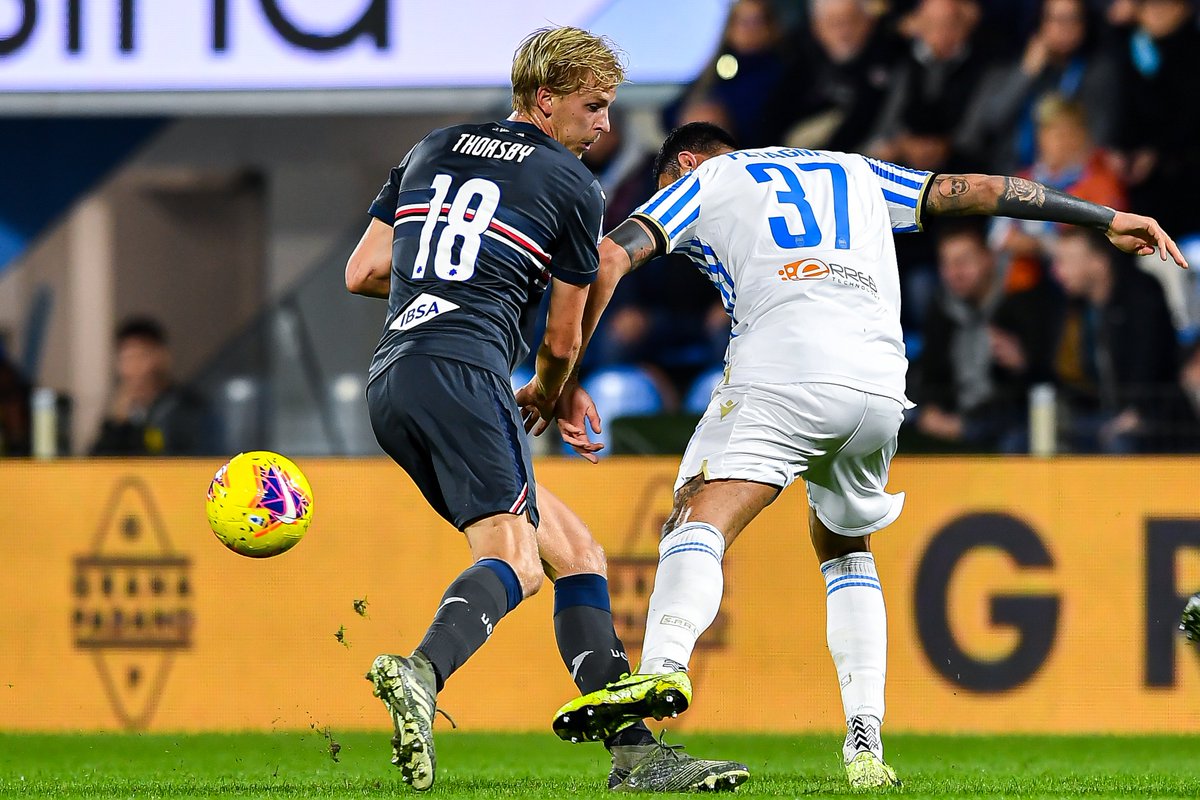 sampdoria_en's tweet photo. 🎥 #SPALSamp, #Thorsby: "A special moment for me" ➡ https://t.co/hwa2Zg4BwZ https://t.co/T2u7m9R7az