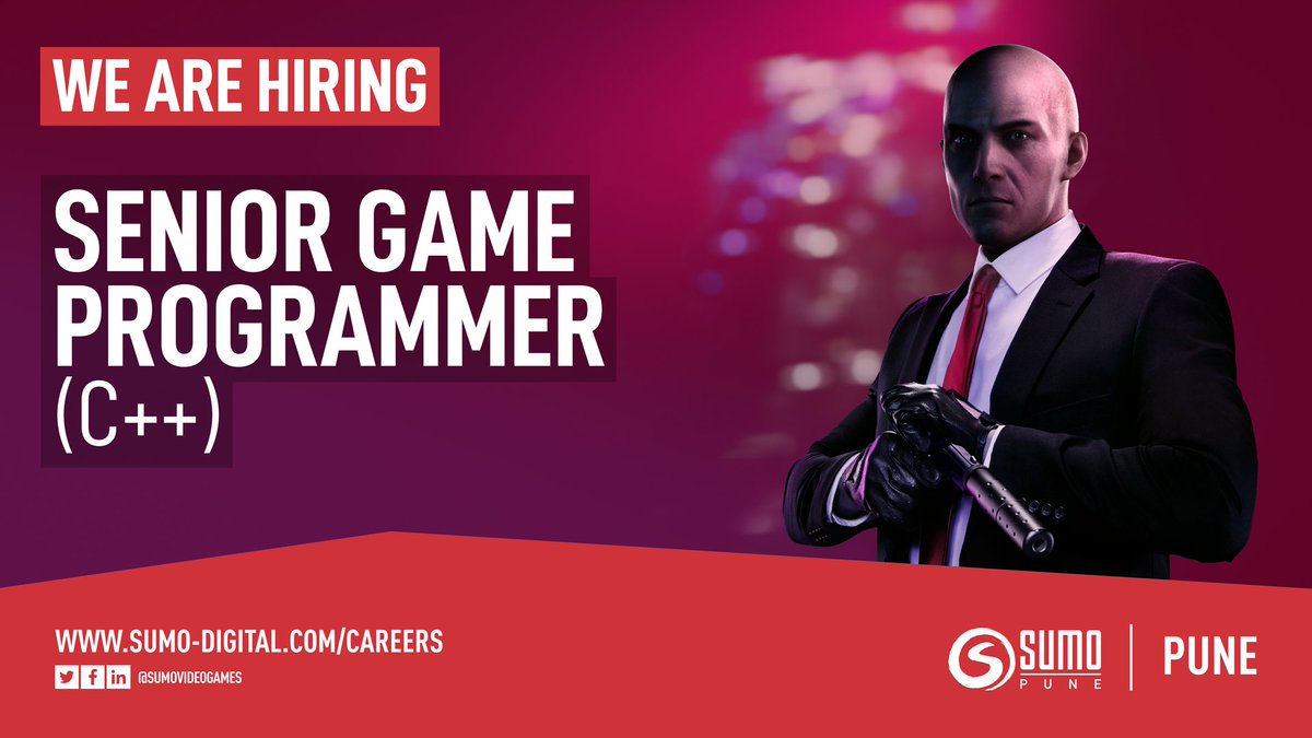 SumoIndiaDev's tweet image. We are looking for a Senior Game Programmer to join the Sumo Video Games team!

Want to come and work on some great console and PC projects?

Apply today: bit.ly/2NiKX4h…/04106345-28df-4691-9b6e-1d48d2e75327
#GameJobs #CodeJobs