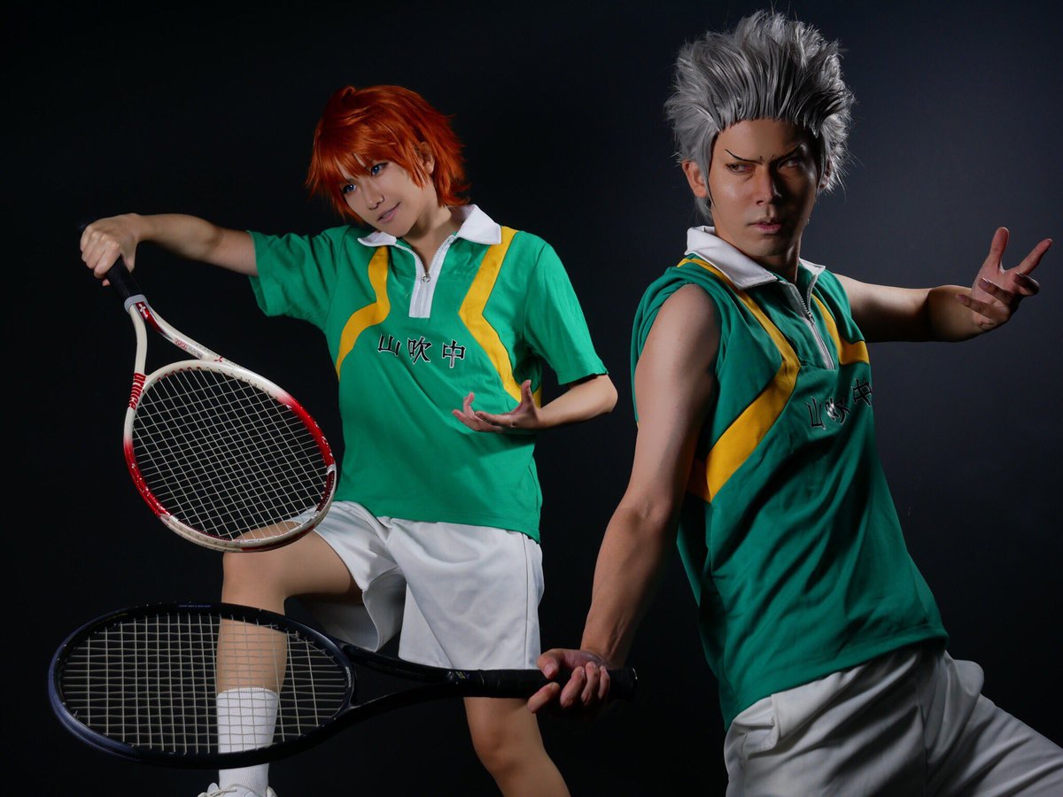コスプレ/テニスの王子様 山吹中 亜久津仁:@cosrhyme 千石清純:ゆいと