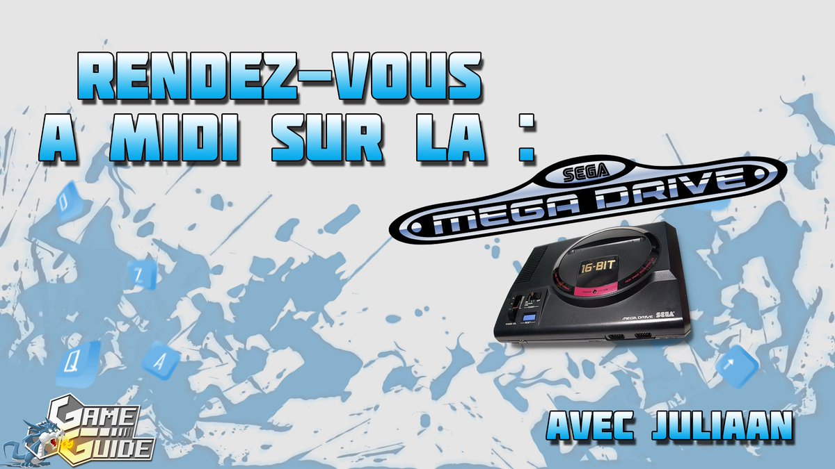GameGuideFR's tweet image. 📺 Web-TV 📺

C'est l'heure de la #PauseRepas ! @Juliaan_FR vous attend pour un #stream sur une sélection de jeux rétro #Megadrive ! 

twitch.tv/gameguidefr