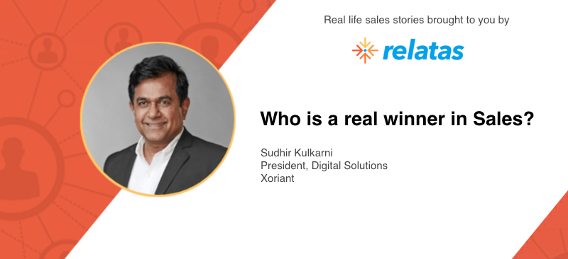 RelatasHQ's tweet photo. @kulkarni_sd shares his real-life sales story : Who is a real winner in Sales. In this post he shares a pearl - winning sales attitude: https://t.co/AKtJwNUDrl

#sales #salesStories #salesstory #crm #Entrepreneurs @Xoriant @Persistentsys @RelatasHQ https://t.co/ry3lv40x5Y
