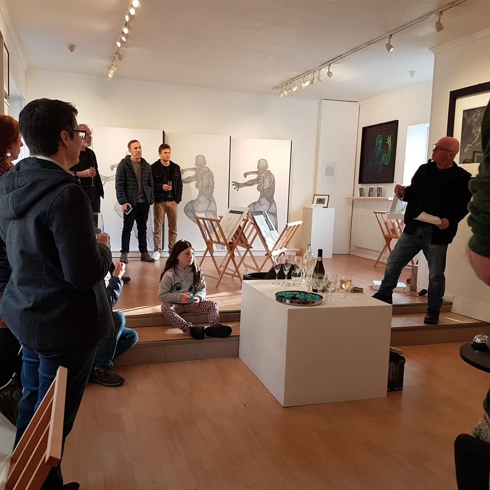 Ottersburngall's tweet photo. Our opening reception for Ryan Gillan's exhibition 'Mythical Digital' went with a swing! Have you been in to see the exhibition yet? Continues tomorrow until 15 November. 

#art #exhibition #digital #dumfries https://t.co/F7SBp2Kf6J