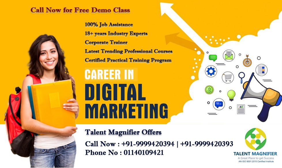 talentmagnifier's tweet photo. Want to become a #DigitalMarketing #Expert?
#Enroll today in #TalentMagnifier's Digital Marketing #training #course to build a #successful #career. Attend free #demo classes.
Call:9999420393|394
https://t.co/Pj5cMcyDkk
E.mail-info@talentmagnifier.com
https://t.co/oc41bqi5I1 https://t.co/yYLVsSelue