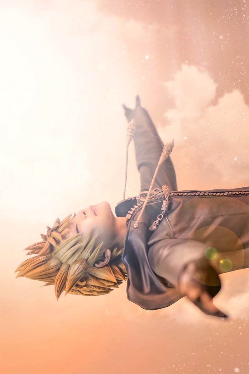 Laki Cosplay Kingdom Hearts Roxas Organization Xiii No 13 Key Of Destiny Photo 晃介 猫背