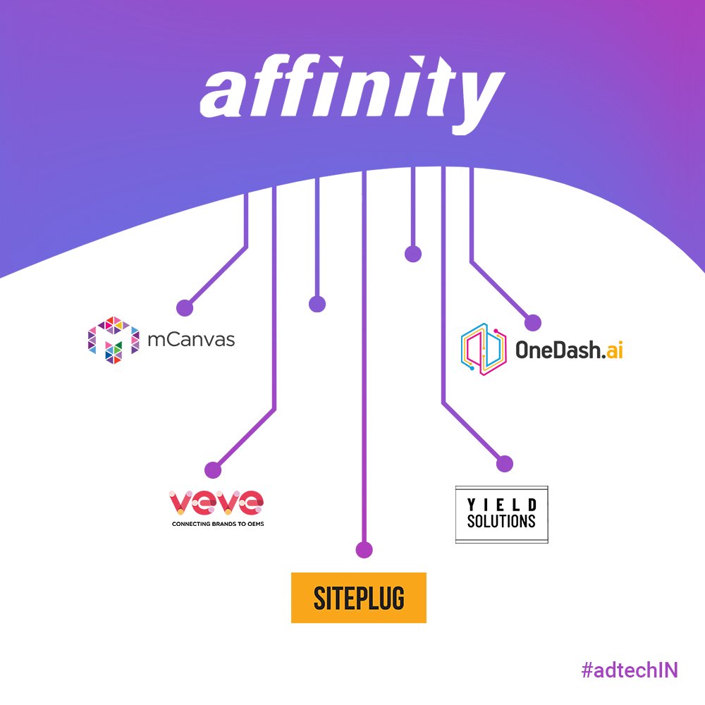 AffinityMediaGr's tweet photo. What does the Indian marketing &amp; publishing community need in 2020 to make a difference? Meet Affinity &amp; it's businesses at #adtechIN, to find out more about our advertising and monetisation solutions.
#AffinityBooth (11,12,18,19)

#AffinityAtAdTech #publishers #advertisers https://t.co/ohY4BcskYM