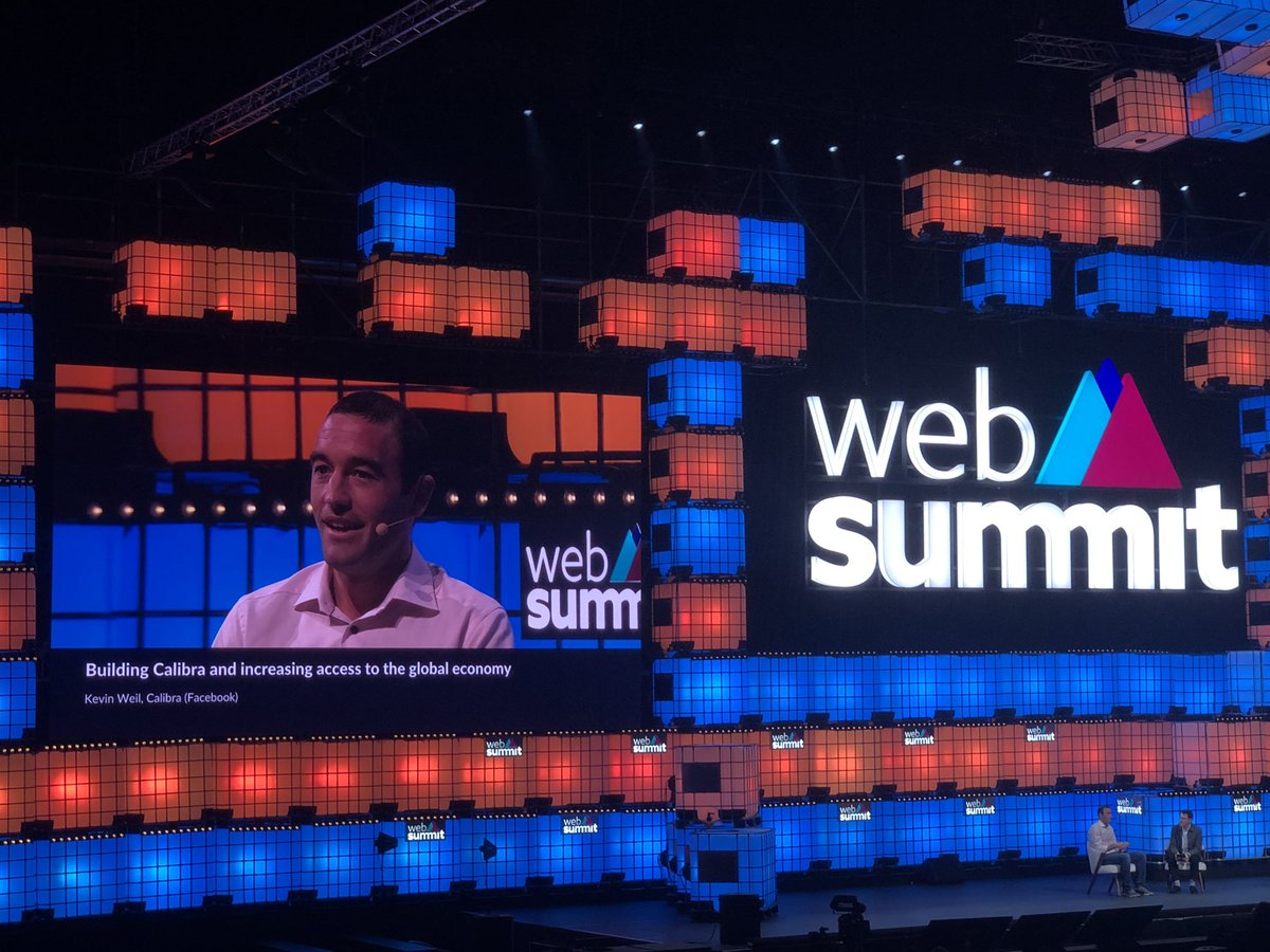 ACBPapadopoulos's tweet photo. First day at the #WebSummit19 and it was great to see @calibra holding the flag for #blockchain. Solid talk by @kevinweil (an avid $BTC supporter) about the role of #Digitalcurrencies in providing 1.7B unbanked people with greater access to money and the global economy as a whole https://t.co/99xO9A166Y