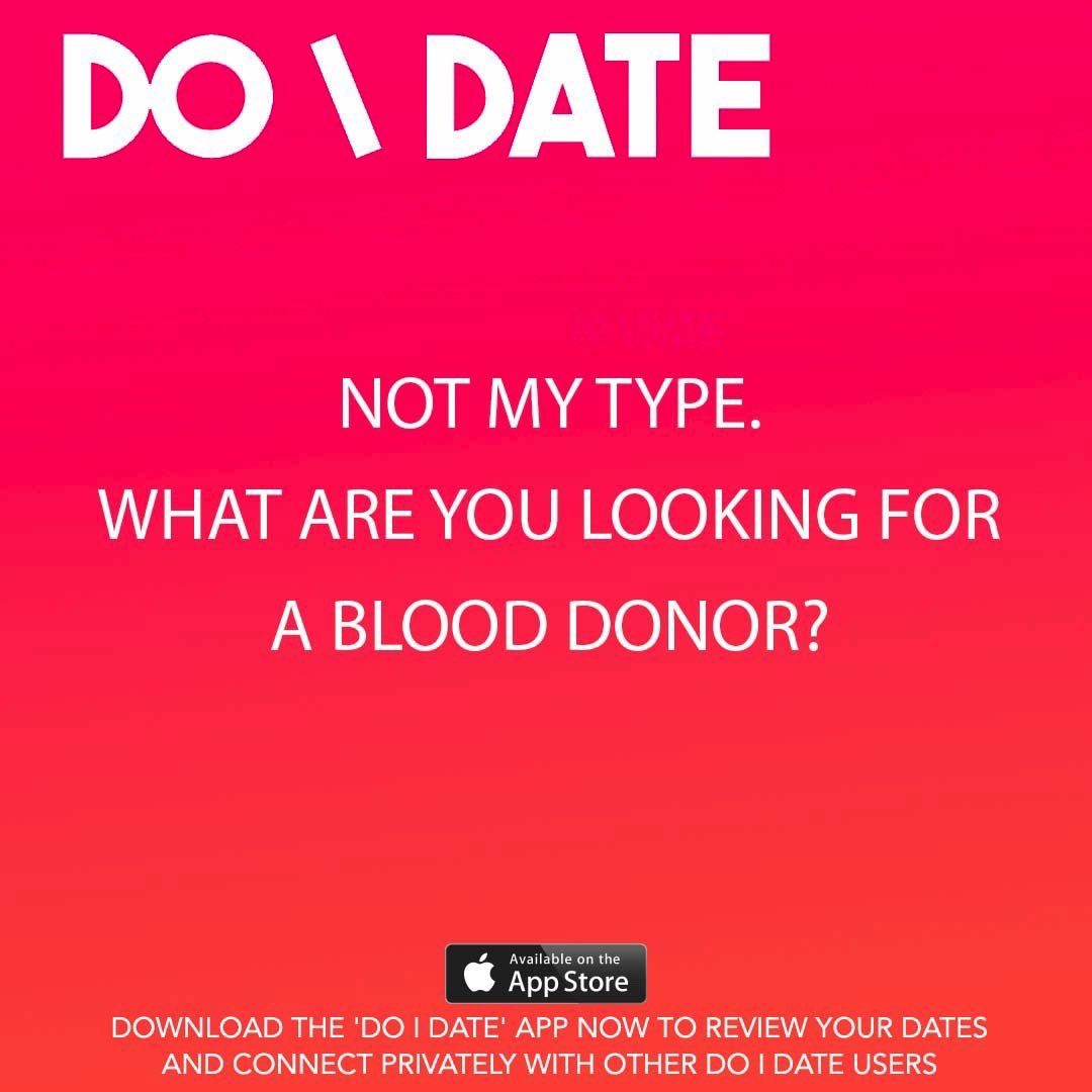 Doidate's tweet photo. Any B negatives out there? 
.
.
.
https://t.co/bK6FnaeQxo .
 #DatingProblems #SingleAF #SingleLifeProblems #QuotesOfTheDay #DatingQuotes #DatingAdvice #SinOfBeingSingle #SomebodyDateUs #datingapp #relationshipquote #datingmyself #onlinedating #datinggoals https://t.co/kA5bSLCJ6Z