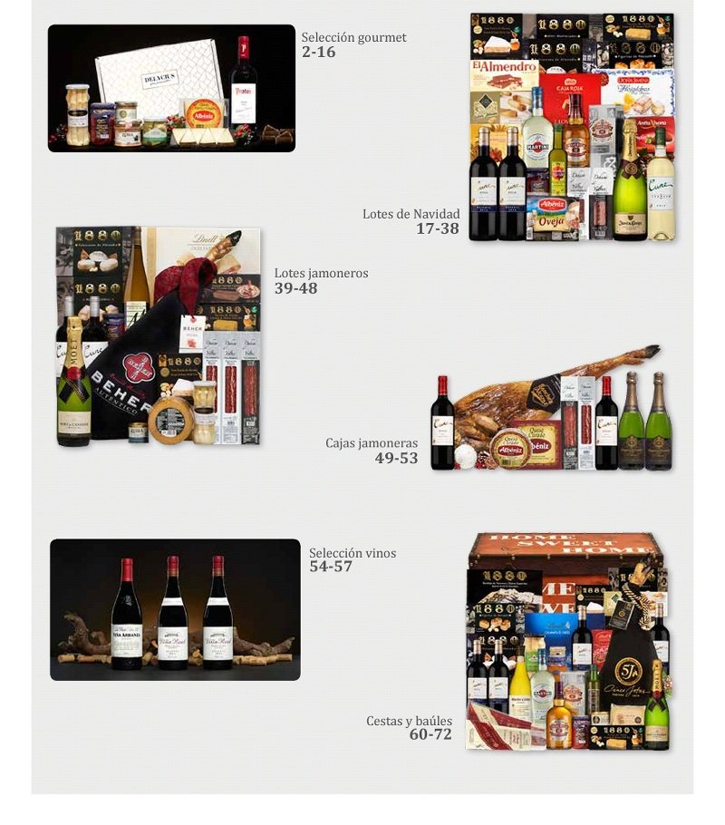 Se acercan fechas entrañables y ya tenemos disponible nuestro catálogo de cestas y lotes de Navidad. 
Recibimos con ilusión la llegada de esta época y reiteramos nuestro compromiso firme y trabajo continuo, en busca de perfeccionar calidades, procesos y servicios. 
¡Solicítalo!