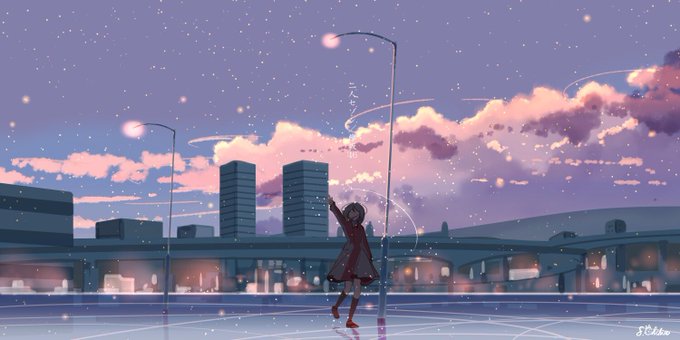 「街灯 夜空」のTwitter画像/イラスト(人気順)