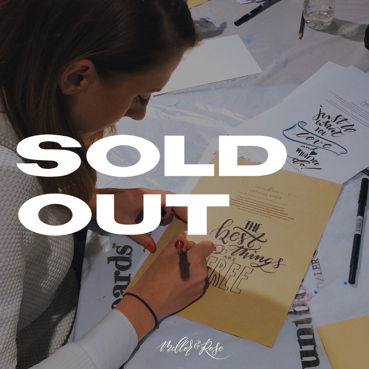 We're now all sold out on our Christmas Introductory Brush Lettering workshop this Thursday evening at <a href="/lovecedarfarm/">Cedar Farm</a> - we'll see you there!