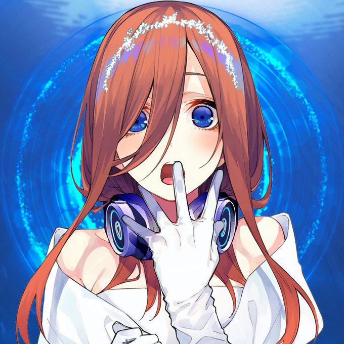 ぜってぃくんサブ垢ですさんがTwitterに投稿した中野三玖(五等分の花嫁)のイラスト。