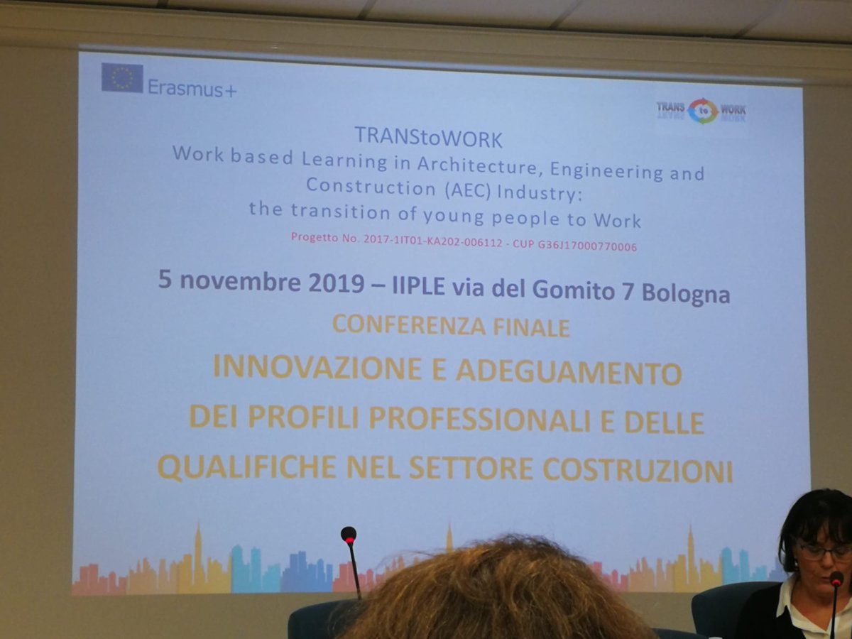 FLCconstruccion's tweet photo. 👩🏽‍💻👨🏽‍💻Comenzamos la jornada de difusión final del proyecto #TransToWork, en #Italia, para dar a conocer al público internacional la plataforma formativa fundamentada en la metodología de #Aprendizaje basado en el #Trabajo (#WorkBasedLearning #WBL). https://t.co/n3lrQK2twE