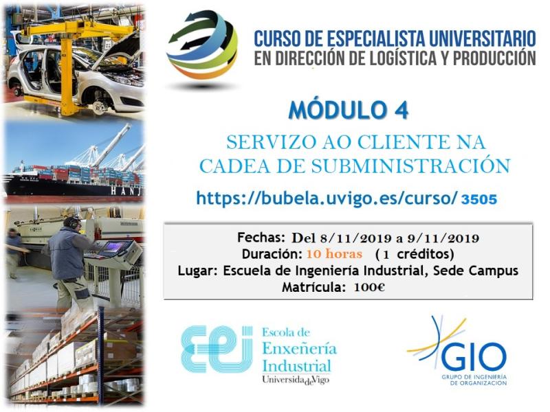 📦¡últimos días para pre-inscribirte en el  Módulo 4 "Servicio al cliente en la cadena de Suministros" hasta el próximo 08/11/2019 vía

<a href="/uvigoBubela/">Bubela</a>