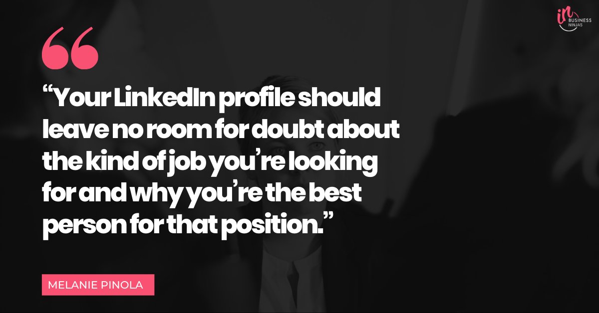 iannicklin's tweet photo. Your LinkedIn profile should be clear and concise so people can easily find you and identify with your message.

Learn more here 👇🏼
https://t.co/oK7TXe2YsU 

#socialmedia #linkedin #inspiration #business #marketing #digitalmarketing #INBusinessNinjas https://t.co/yvtW1DfE2Q