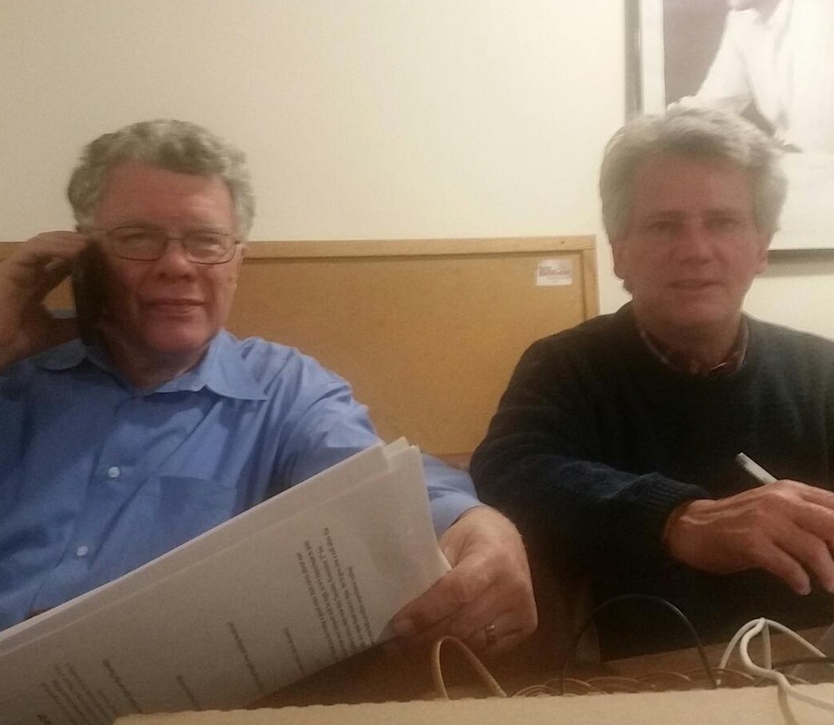 Our secret weapons -- Jim Kelly and Bob Lopez! Look out GOP!