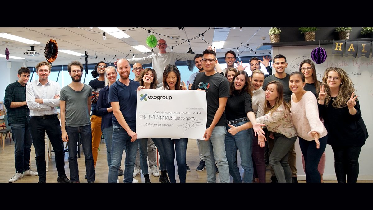 We held a Bra Pong Tournament for #BreastCancerAwareness! For each ping pong ball that landed in a bra cup we paid a donation. In the end we added up the scores and raised 1,410 euros for Asociacion Española Contra el Cancer!