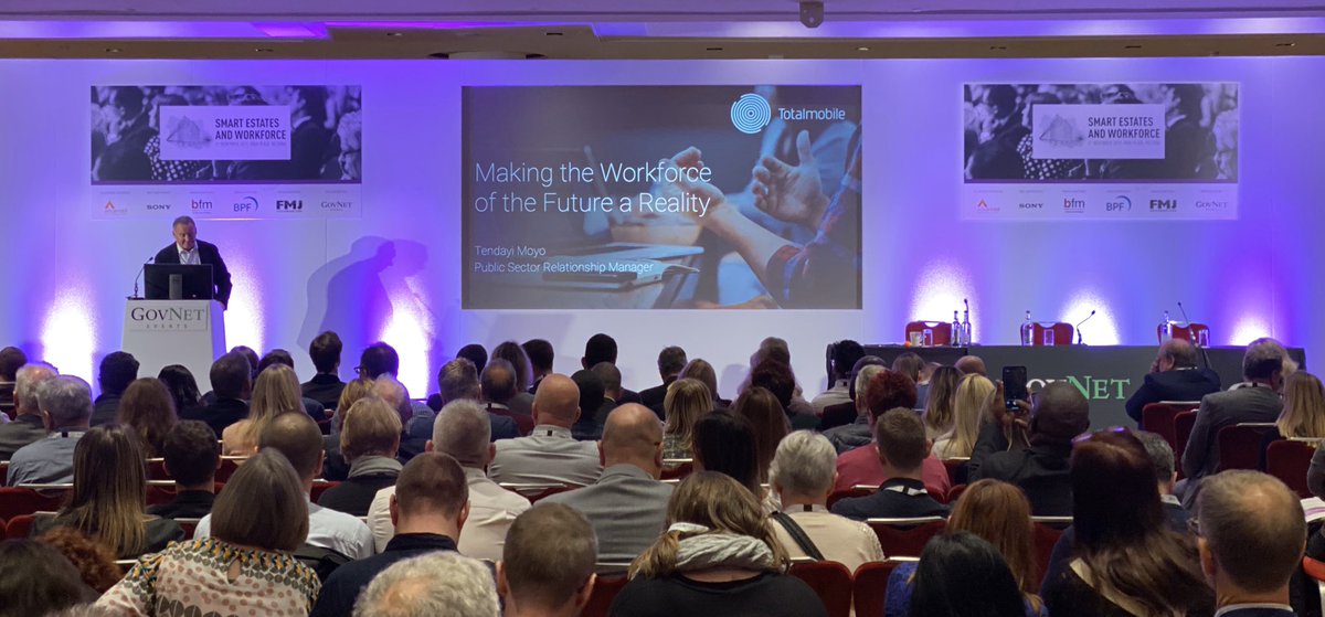 Next up, <a href="/Totalmobile/">Totalmobile</a> on making the workforce of the future a reality. #SmartE19 #workforce #mobileworkforce #smartworking #DigitalTransformation