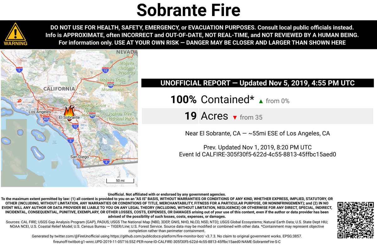 CaliFireBot's tweet photo. #SobranteFire 🔥 unofficial, automated update.
Near El Sobrante, CA. ⚠️ DO NOT USE FOR SAFETY PURPOSES - See officials instead. May be incorrect; disclaimers in images.
https://t.co/jcJJAtdhlx https://t.co/KQkBeE0IrZ