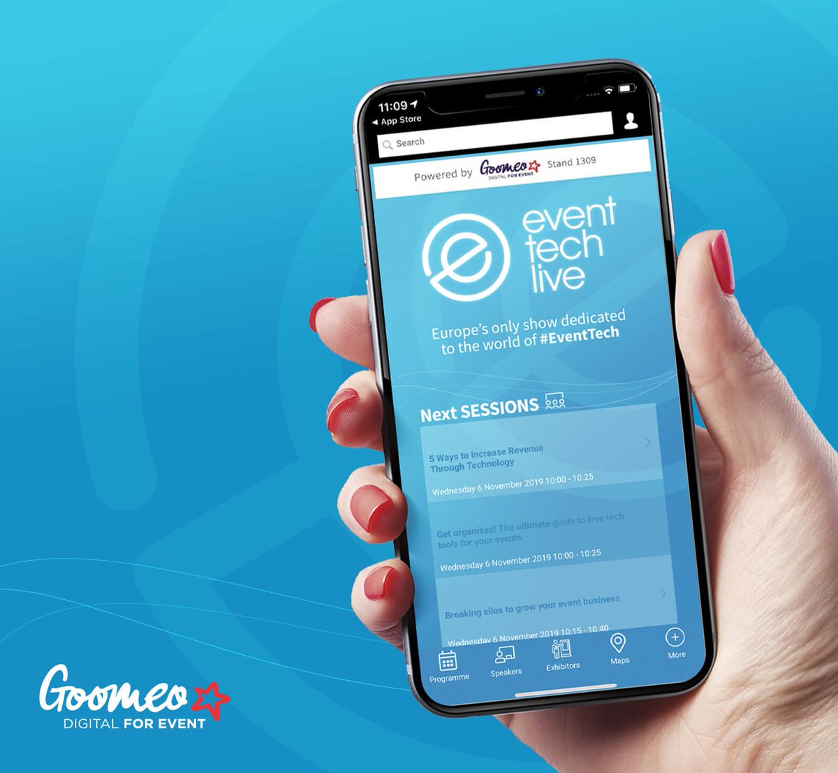 Goomeo is happy to have once again equipped with a mobile application Europe's only show dedicated to the world of #EventTech
Download <a href="/eventtechlive/">Event Tech Live</a> app : bit.ly/2NHP219 #ETL19 #eventtech #eventapp