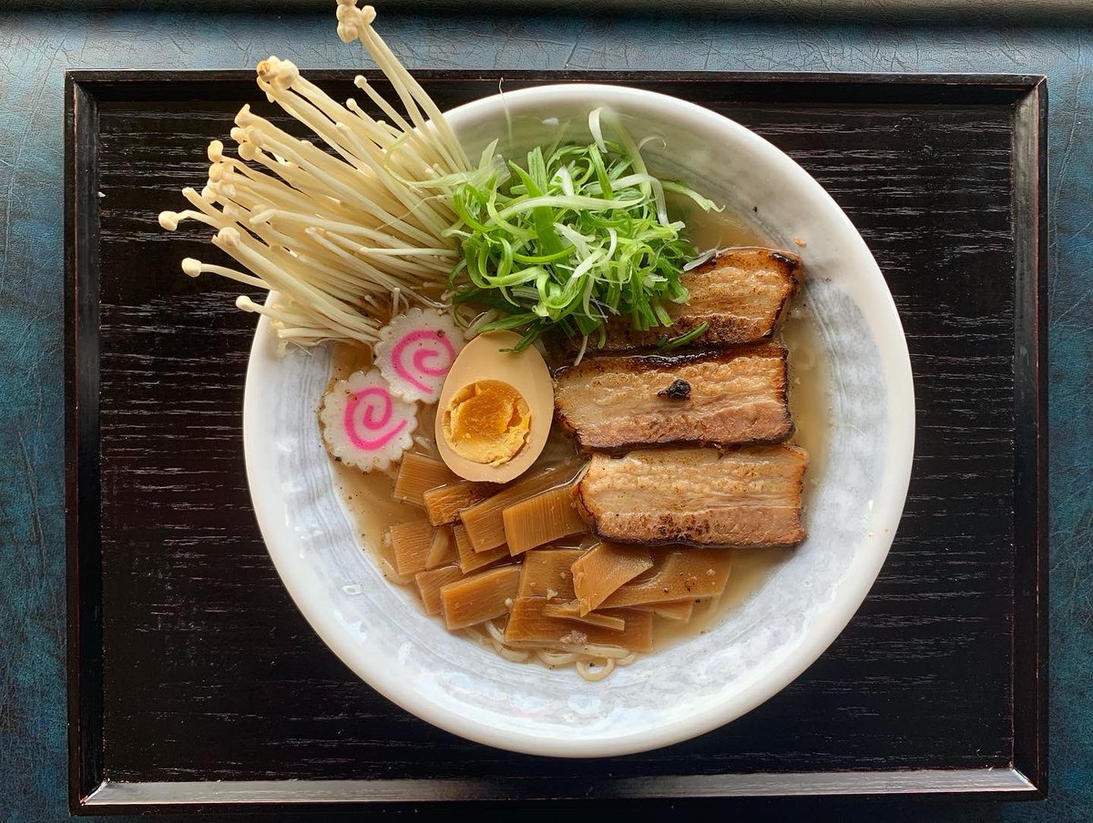 ModuRamen's tweet photo. Shio Ramen
Our salt based chicken broth is topped with chashu, scallions, soy-marinated egg, menma, enoki mushrooms, and naruto
•
#moduramen #ramen #ramen🍜 #904 #igersjax #eatlocal #jax #jacksonville #yelpjax #supportsmallbusiness #foodporn #japanesefood #shio #shioramen https://t.co/WlNeawZdvw