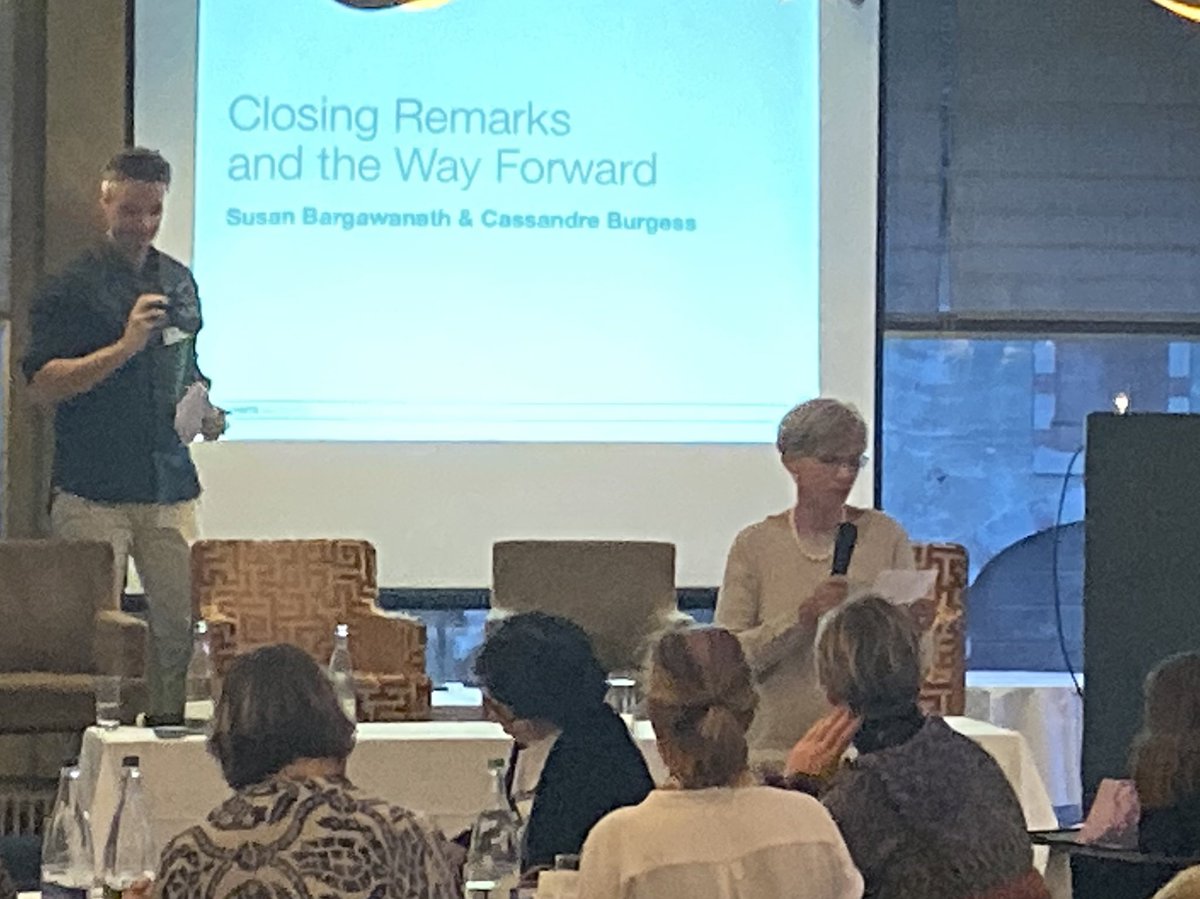 MyPhyLife's tweet photo. Susan Baragwanath wrapping up this day full of outstanding and inspiring stories pathing the way forward for women #wlc19 #leadership https://t.co/hcRXQ7pqht