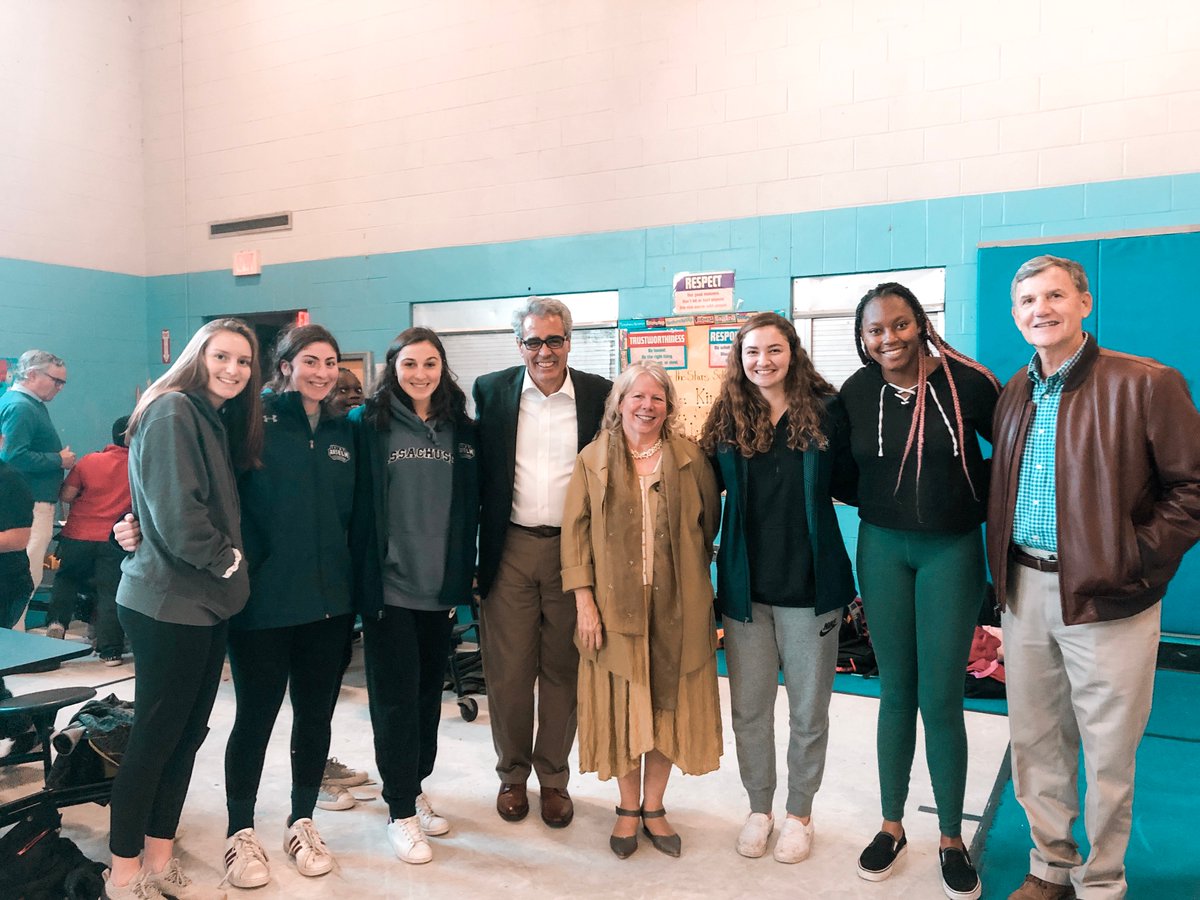 sacmeeliacenter's tweet photo. We were able to capture a few special moments from the tour on Friday. We would like to thank President Favazza and Rich Meelia for joining us. We cannot wait to continue sharing these moments with them. @SaintAnselm #EngageWithIntention #FaMeelia #CommunityEngagement https://t.co/jBJbWc0Dfs