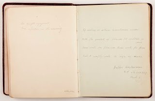 WW1_Diary's tweet photo. Marion Walker, from #Ossett, was a nurse at the White Rose Hopsital nr Wakefield in 1918. In @WFMuseums collections is her autograph book from her time as a nurse. Discover more at https://t.co/vl4ywykmVR 
She was the sister to Pte Clifford Walker who died 5th Nov 1918. https://t.co/m0zRED7I2g