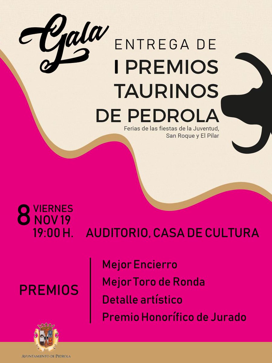👨🏻‍💼 Gala 🏆 I PREMIOS TAURINOS DE PEDROLA