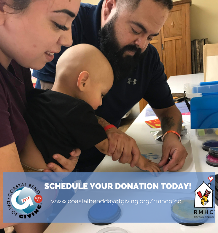 RMHCSTX's tweet photo. Your support helps us bring vital programs and services to families staying at the Ronald McDonald House. Coastal Bend Day of Giving is Tuesday, November 12, you can schedule your gift today at https://t.co/XUnJL6swG2

#CBDayofGiving2019 #KeepingFamiliesClose https://t.co/eNcKSkxTgN