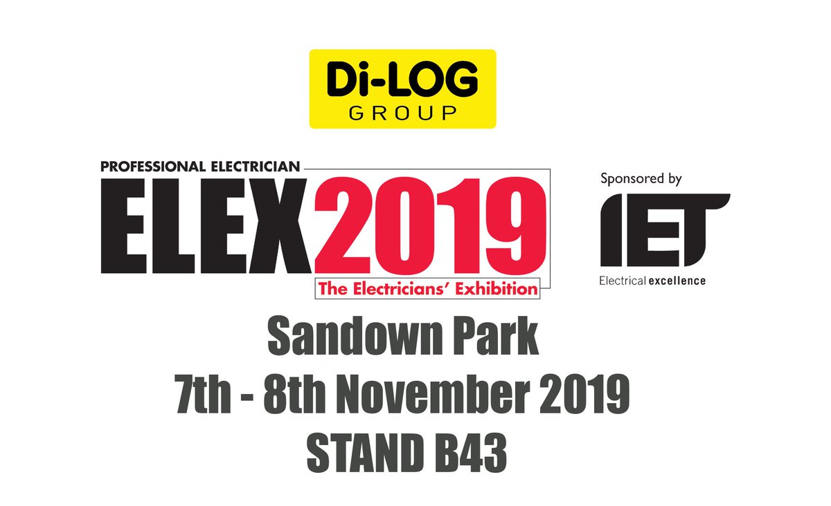 DilogGroup's tweet photo. Come and see us this week at @Elexshow #SandownPark the final show of 2019.  We have some fantastic offers on the day for all our visitors inc our #BestOfBritish #18thEdition #DL911xSeries #MFT, @SeawardGroup #PAT, @ChauvinUK #PEL103 inc #Qualistar &amp; @flir #ThermalImagng Cameras https://t.co/6nQfXPAwQp