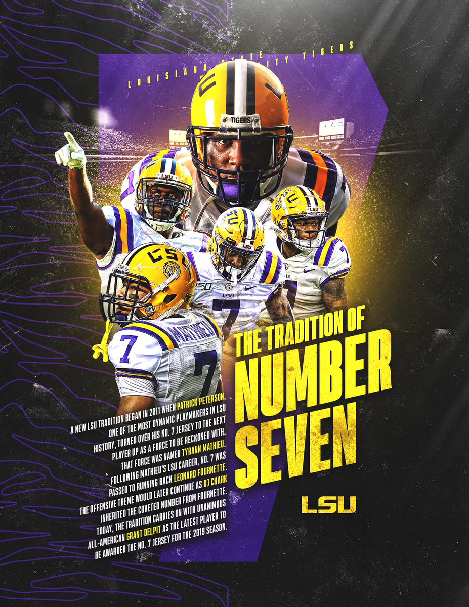 LSUFBrecruiting's tweet photo. 7egends #LSU https://t.co/ircv84U1Vc