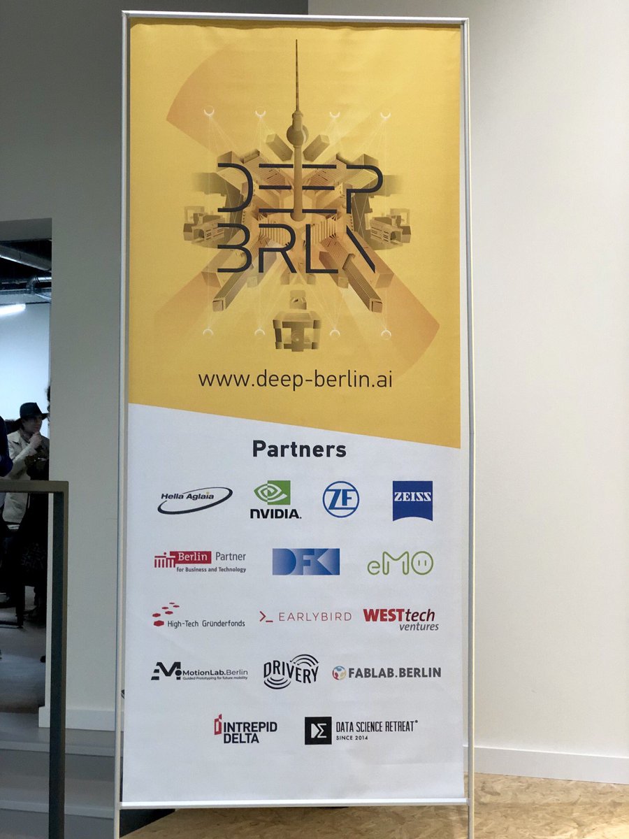 Tonight we’re exhibiting at the Deep Berlin Conference at the <a href="/TheDriveryGmbH/">TheDrivery</a> thanks to <a href="/StartupVerband/">Startup-Verband 💡 🚀</a>. Great to see our other partners <a href="/BerlinMotionLab/">MotionLab Berlin</a> and <a href="/nvidia/">NVIDIA</a> Inception Program sponsoring the event. Come and say hi if you’re here!