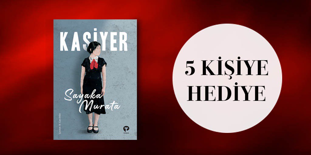 Bu tweet'i RT et,  <a href="/turkuvazkitap/">Turkuvaz Kitap</a> 'ı takip et. "Kasiyer" kitabını kazanma şansı yakala! 
#kasiyer  #sayakamurata