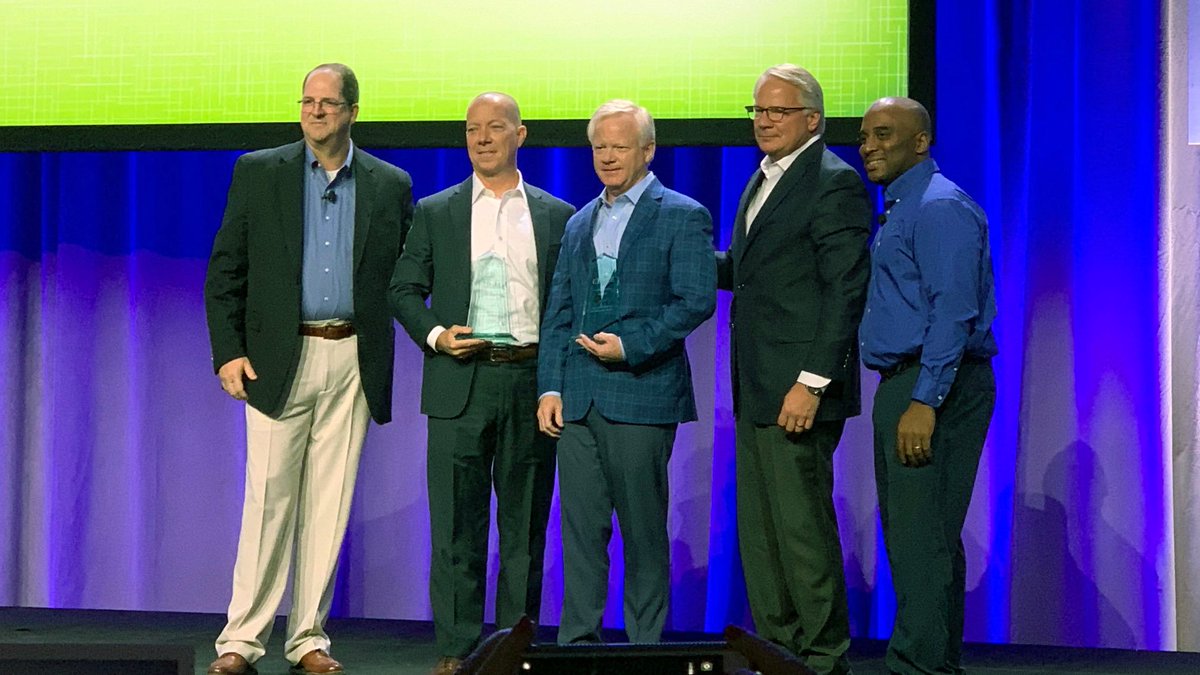 We are proud to have received the #CHIME19 Collaboration Award alongside <a href="/encompasshlth/">Encompass Health</a> SVP &amp; CIO Rusty Yeager for our joint efforts to leverage data and analytical capabilities to reduce unplanned acute care transfers at Encompass Health’s 133 inpatient rehabilitation hospitals.
