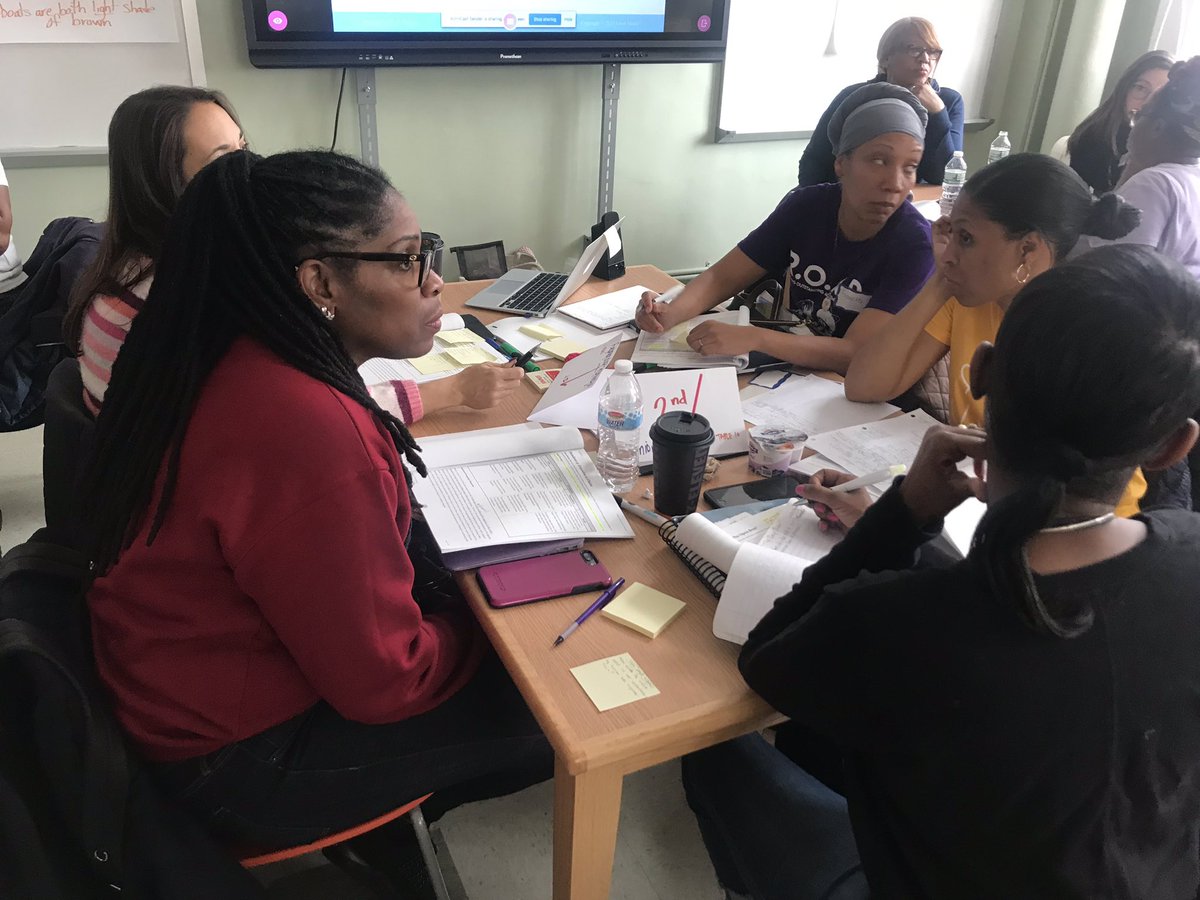 SpenceIreneK's tweet photo. Writing in Action! @NYCDistrict19 Wit&amp;Wisdom PD connecting the Role of Knowledge and Writing Instruction. 

#sharedcurriculum means teachers across the district coming together to engage in professional learning! 

@TamraCollinsD19 @ExecSuptKWatts @DOEChancellor @CWATSONHARRIS https://t.co/IqDsurKL0r