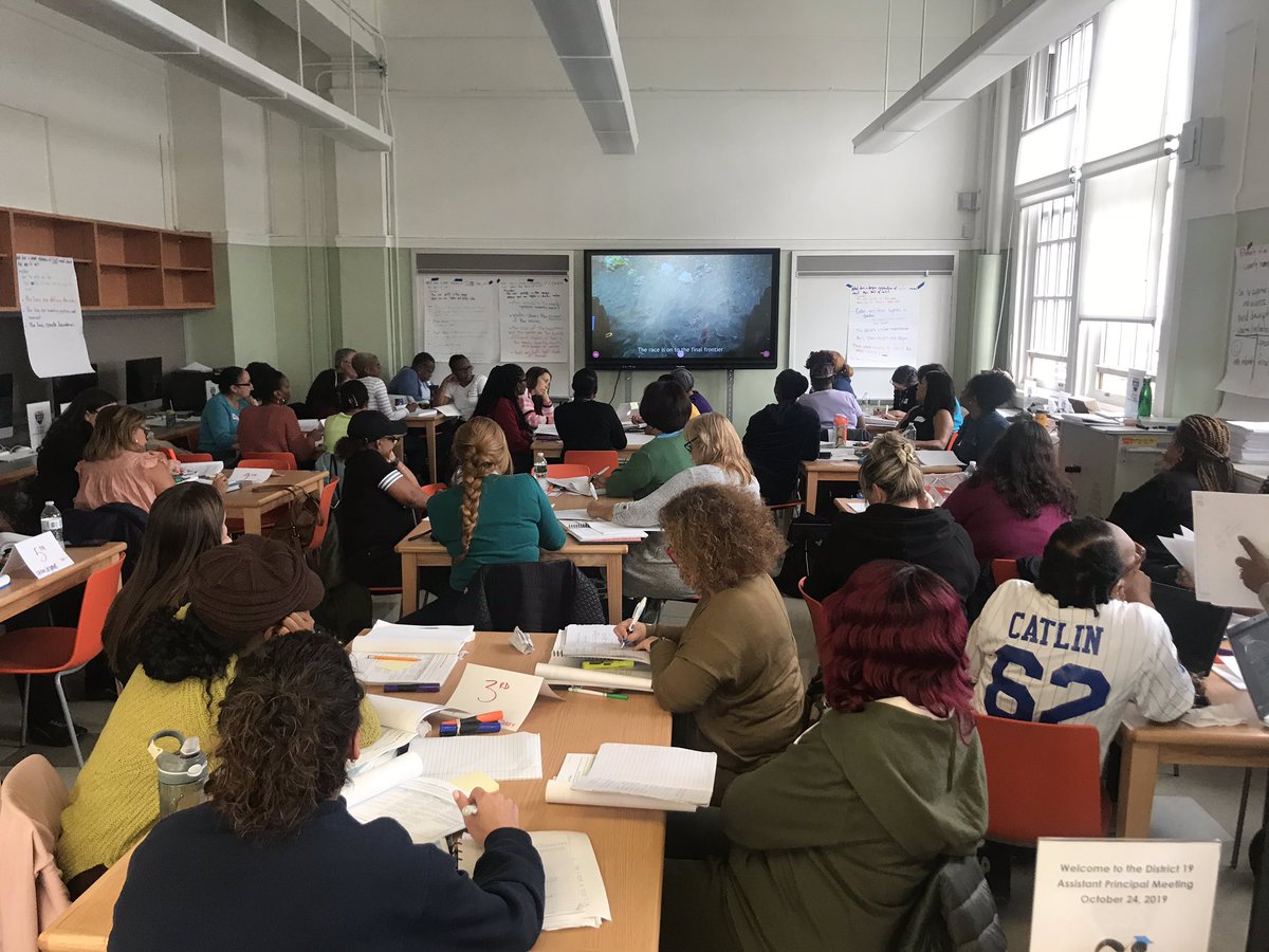SpenceIreneK's tweet photo. Writing in Action! @NYCDistrict19 Wit&amp;Wisdom PD connecting the Role of Knowledge and Writing Instruction. 

#sharedcurriculum means teachers across the district coming together to engage in professional learning! 

@TamraCollinsD19 @ExecSuptKWatts @DOEChancellor @CWATSONHARRIS https://t.co/IqDsurKL0r