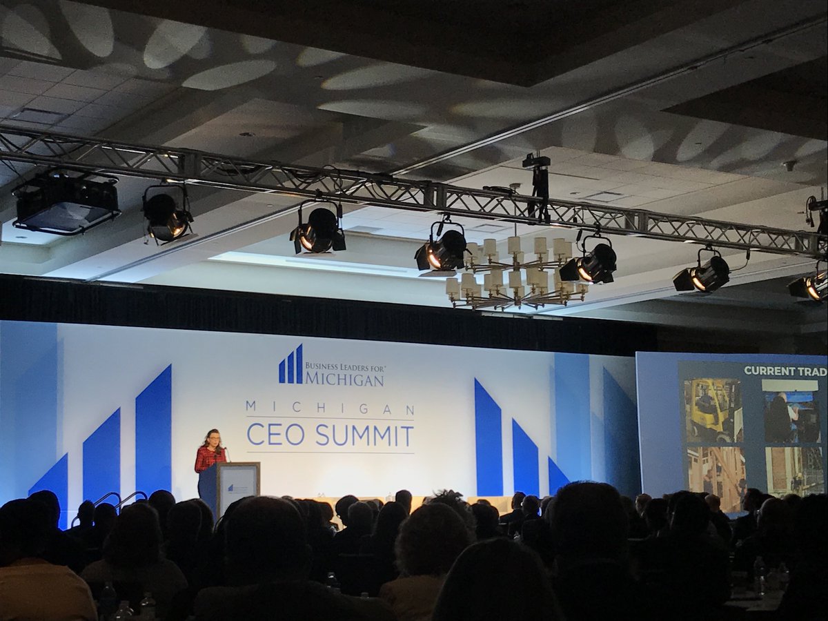 BusLeadersForMI's tweet photo. Returning citizens offer a strong labor pool, thanks to rehabilitation programs in #Michigan’s correctional facilities. We’re hearing how to recruit and work with this underutilized population of workers from @HeidiWashington of the @MichiganDOC. #MICEOSummit https://t.co/bGT3CisCOV