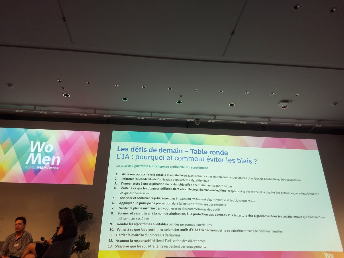 CatLadousse's tweet photo. "L IA pas sans elle"  : un sujet majeur aux 20 ans du réseau @IBM_France : "la sous représentativité des femmes va introduire des biais source d inégalités et de discrimination " il est essentiel d éviter les biais ! 
#womenintech #WoMenIBMFrance https://t.co/x8Le6n914I