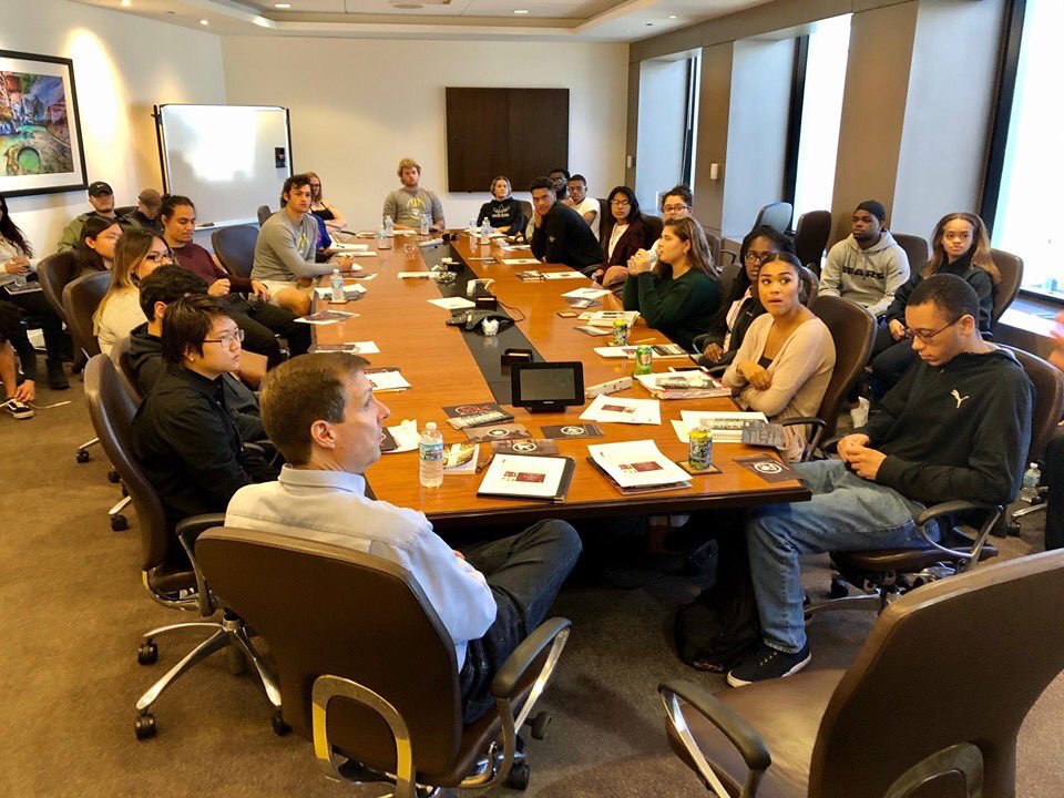 AdminJustice's tweet photo. We recently met at the #TogetherChicago headquarters with students from the Catalyst Courses Program at North Park University @npu. We discussed economic, racial, educational, and #legal #injustice. Together we’re building the next generation of justice leaders. https://t.co/Sja7EmKSLu