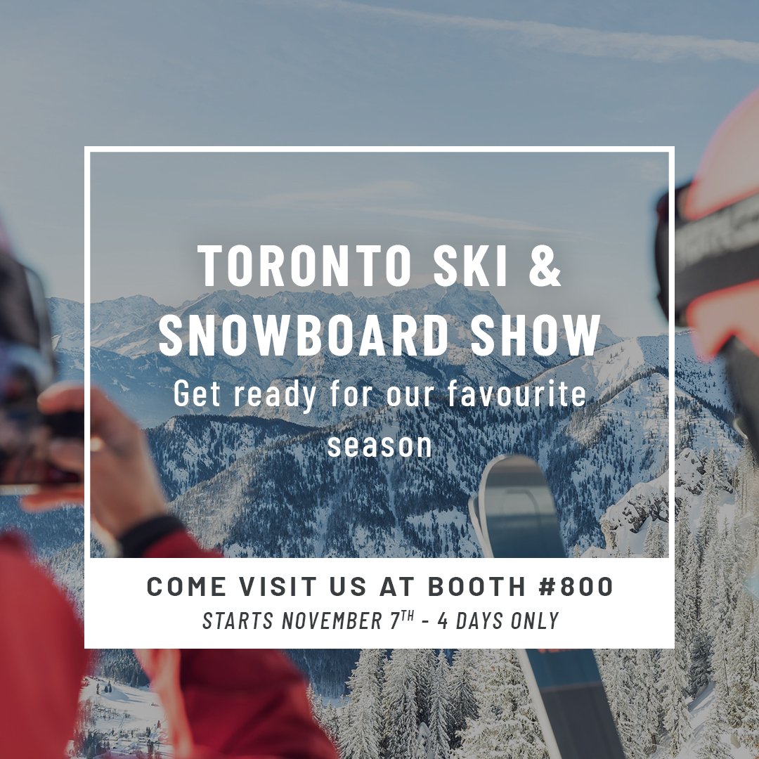 Join us this weekend at the Toronto Ski &amp; Snowboard Show. With amazing contests, prizes and giveaways it's definitely worth the trip! We are at Booth #800
Get the details: ow.ly/6APf50x2xTB
#skishow19 #TSki19  #winteriscoming #skiseason #snowboarders