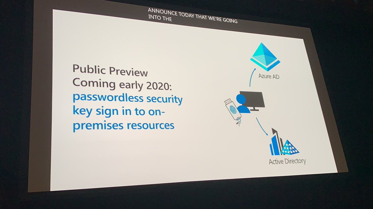 JofoMsft's tweet image. #FIDO2 it’s time folks! #MSIgnite #NoMorePasswords